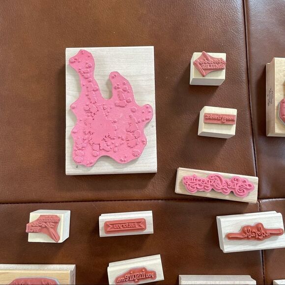 Lot of 23 Rubber Stamps 1lb 12oz Most NEW Scrapbooking Crafting - Picture 7 of 14